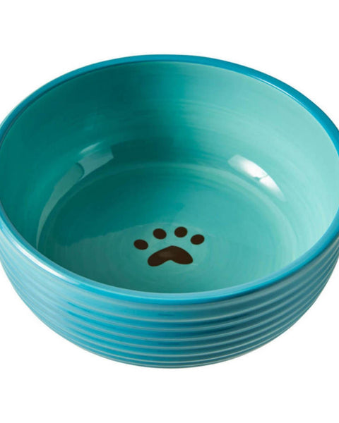 Spot Elegance Dog Bowl Aqua, 1ea/7 in