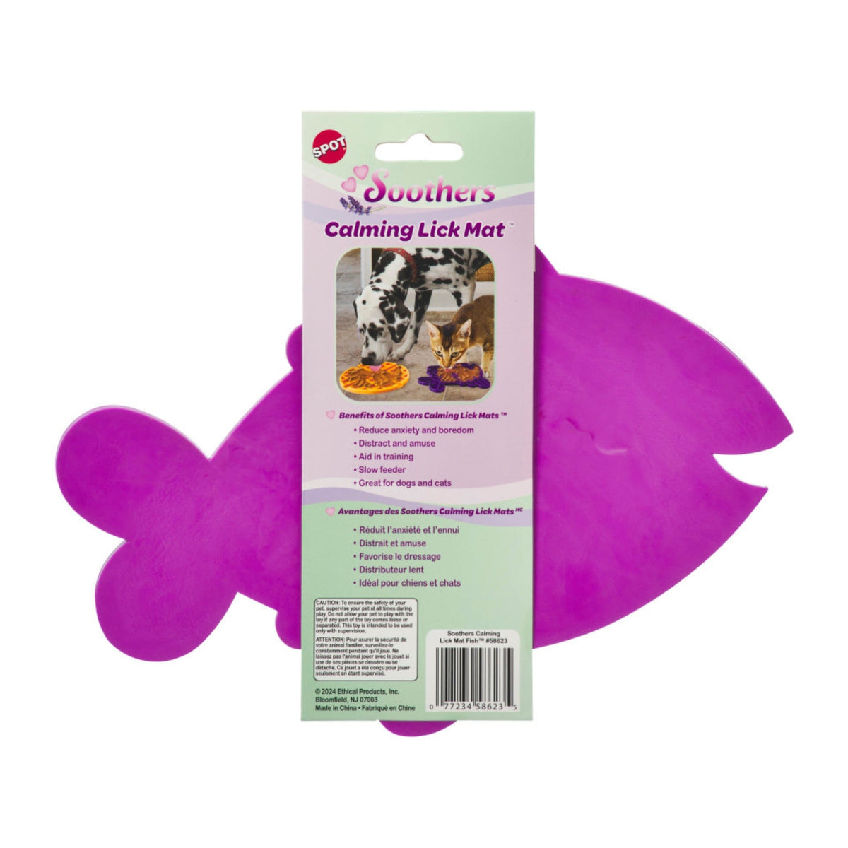 Spot Soothers Lick Mat Fish, 1ea/9.75 in