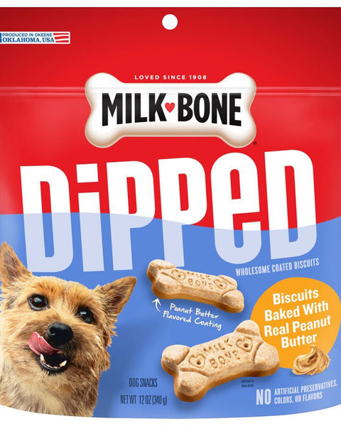 Milk-Bone Dipped Dog Treats Peanut Butter 1ea/12 oz