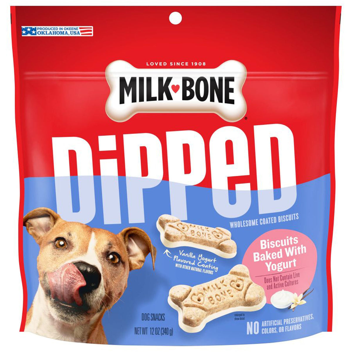 Milk-Bone Dipped Dog Treats Yogurt 1ea/12 oz