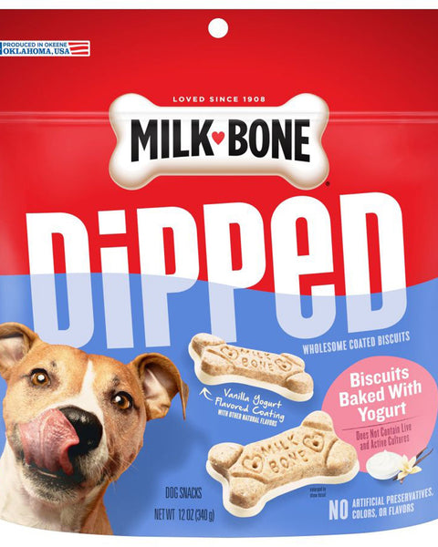 Milk-Bone Dipped Dog Treats Yogurt 1ea/12 oz