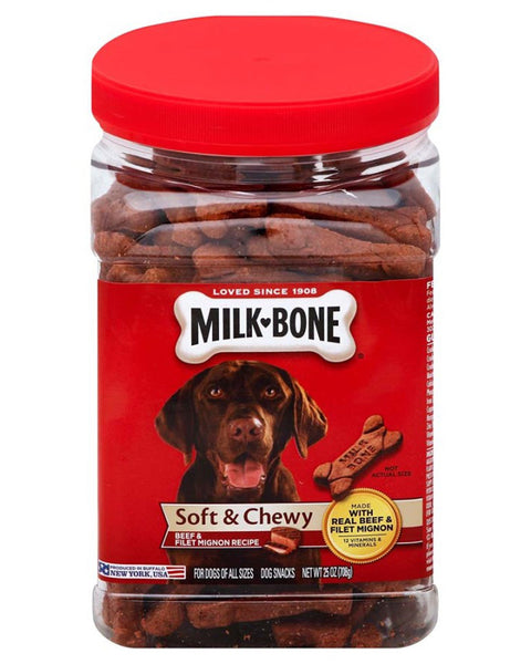 Milk-Bone Soft & Chewy Dog Treats Beef & Filet Mignon 1ea/25 oz