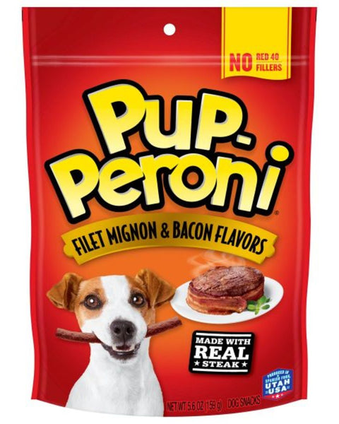 Pup-Peroni Filet Mignon & Bacon Flavor Dog Treats 1ea/5.6 oz