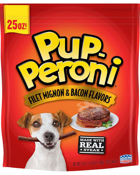 Pup-Peroni Filet Mignon & Bacon Flavor Dog Treats 1ea/25 oz