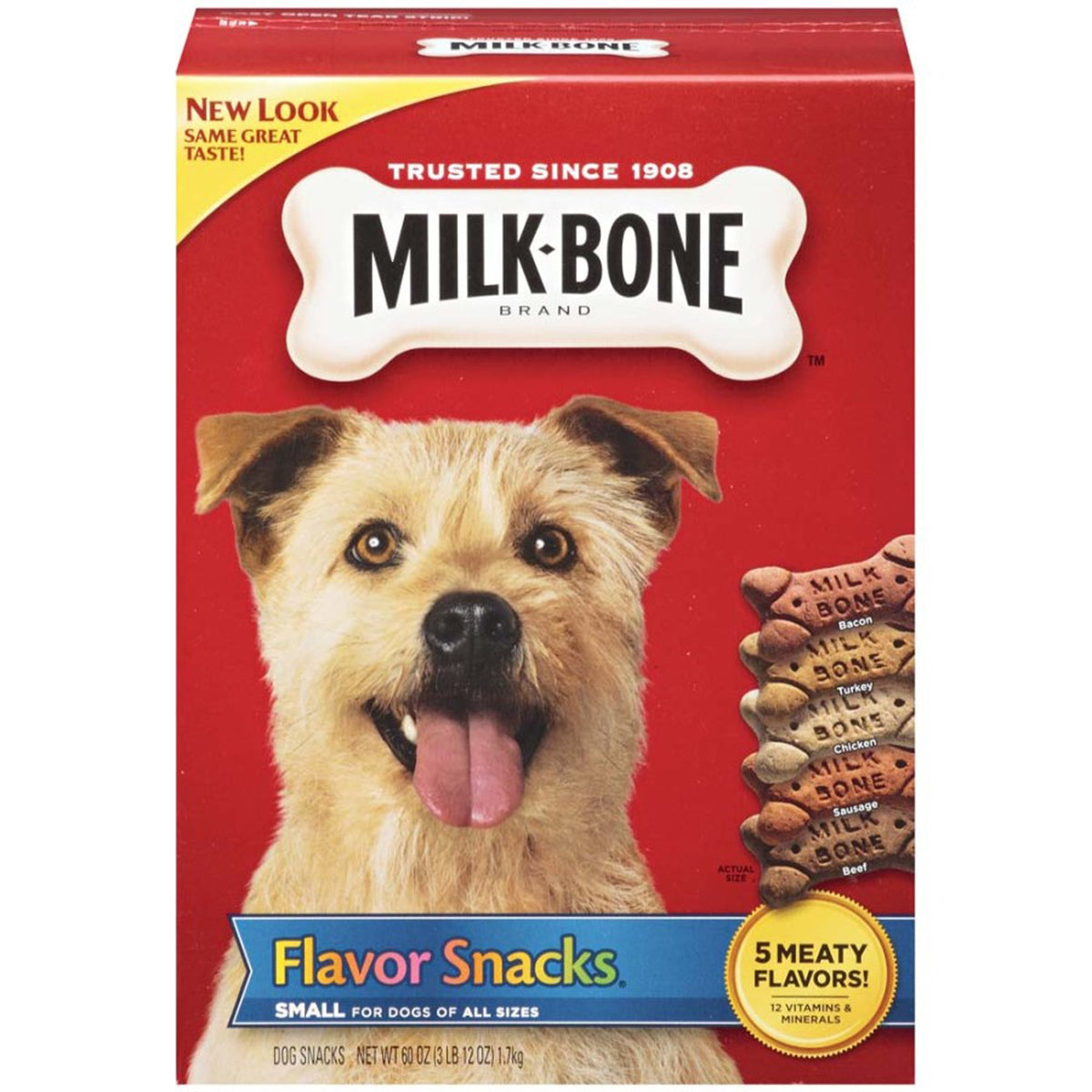 Milk-Bone Flavor Snacks Dog Treats 1ea/SM/MD, 60 oz