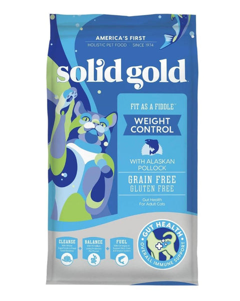 Solid Gold Cat  Fit As Fiddle Grainfree Pollack Weight Management 3Lb