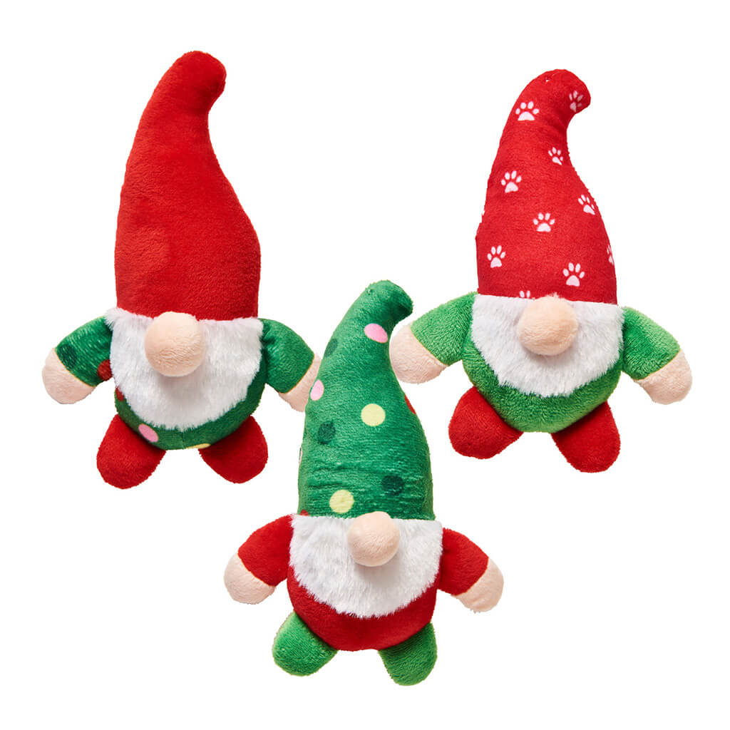 Spot Holiday Gnome Cat 6" Toy Assorted Styles