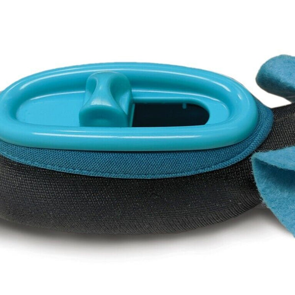 Doc and Phoebe The Hunting Snacker Cat Feeder Black-Blue 3.5in