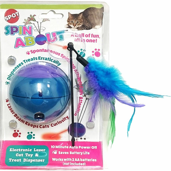 Spot Spin About 2.0 with Sound Electronic Laser Cat Toy White; Red One Size