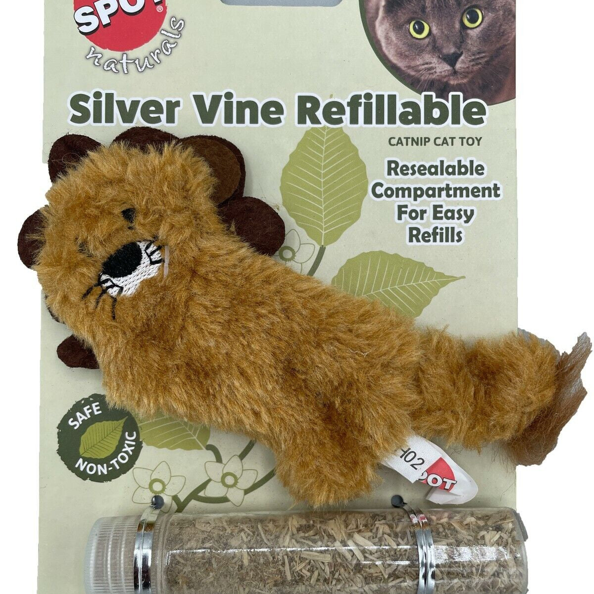 Spot Silver Vine Refillable Cat Toy Assorted Assorted 4in