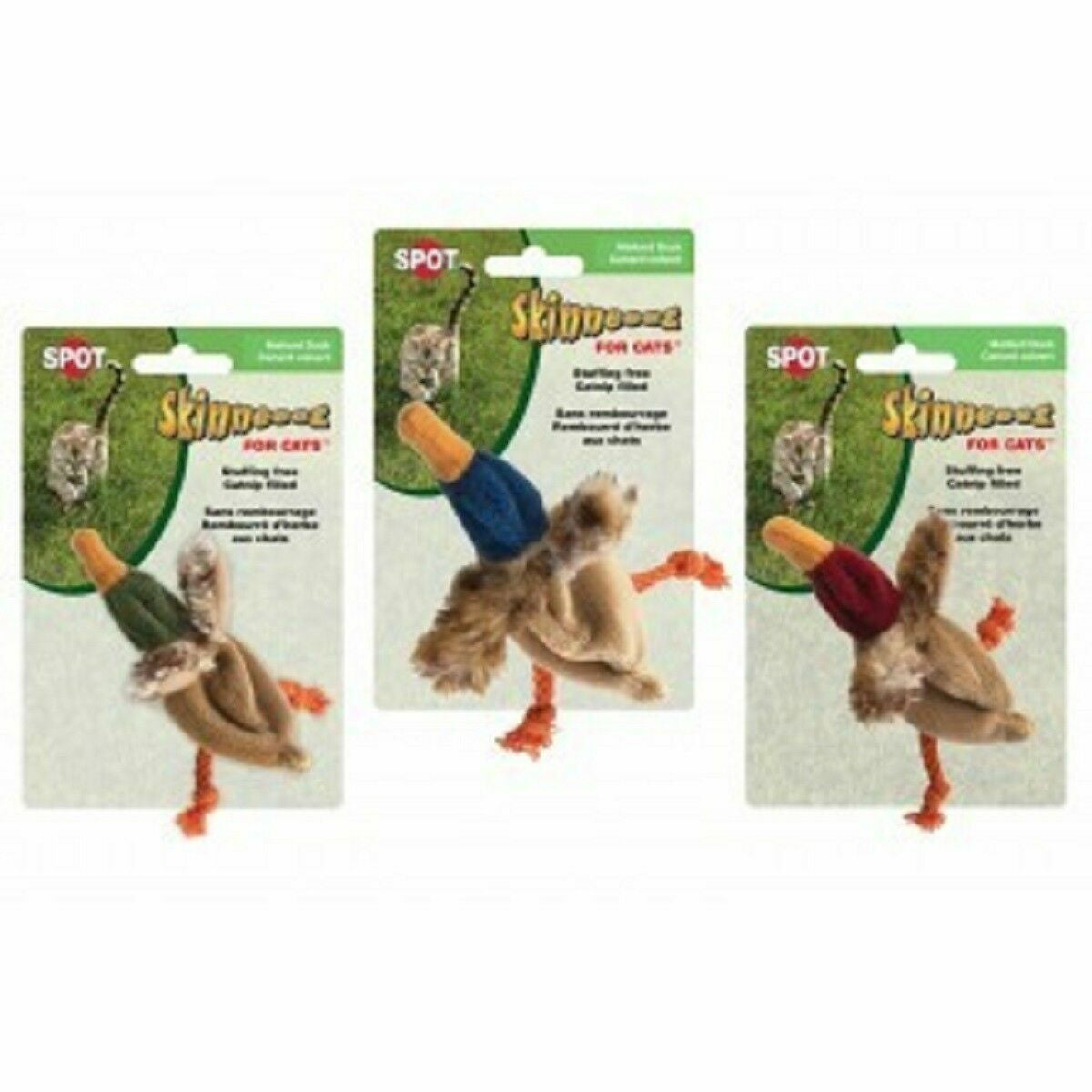 Skinneeez Barnyard Creatures Cat Toy with Catnip Assorted 4.25 in