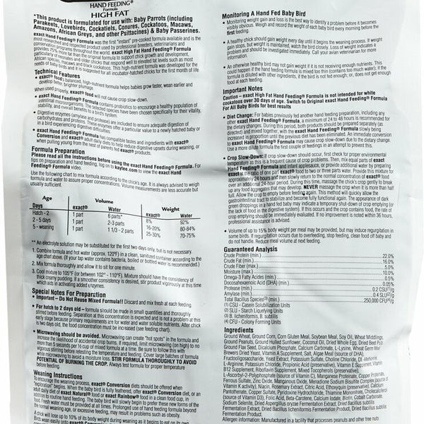Kaytee Exact Handfeeding - High Fat 1ea/5 lb