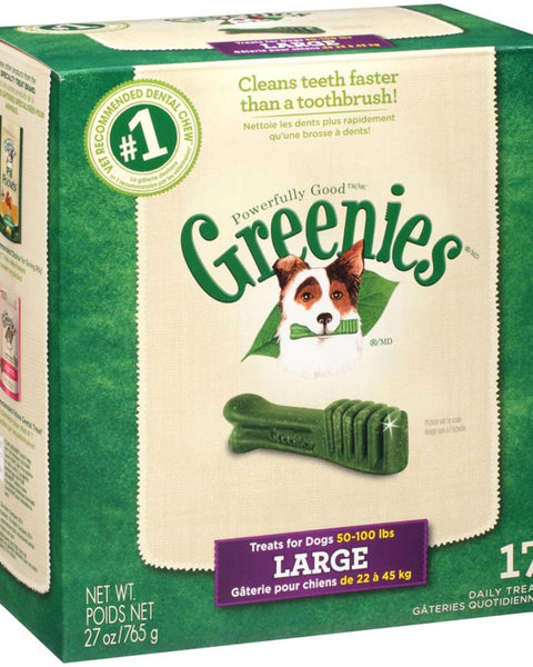 Greenies Dog Dental Treats Large Original 1ea/27 oz, 17 ct