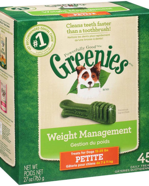 Greenies Weight Management Dog Dental Treats Petite 1ea/27 oz, 45 ct