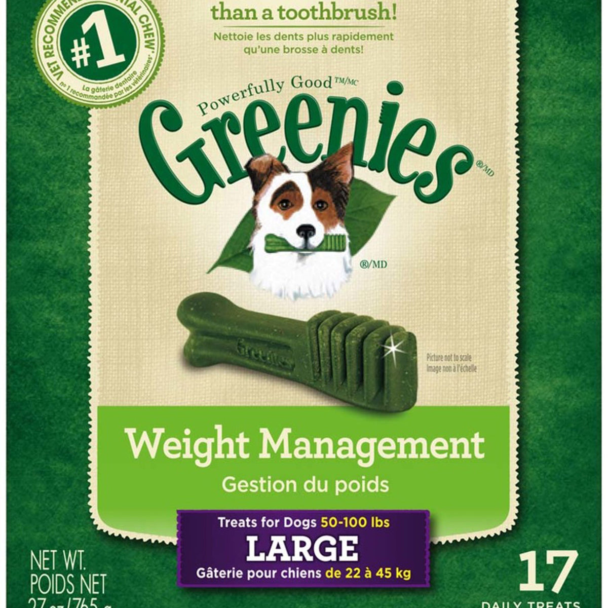 Greenies Weight Management Dog Dental Treats Large 1ea/27 oz, 17 ct