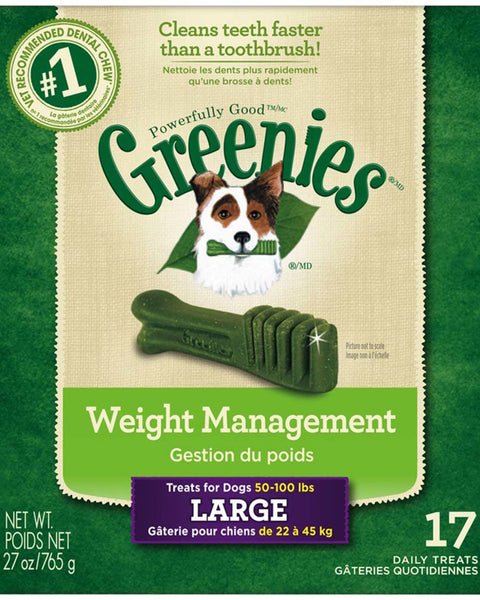Greenies Weight Management Dog Dental Treats Large 1ea/27 oz, 17 ct