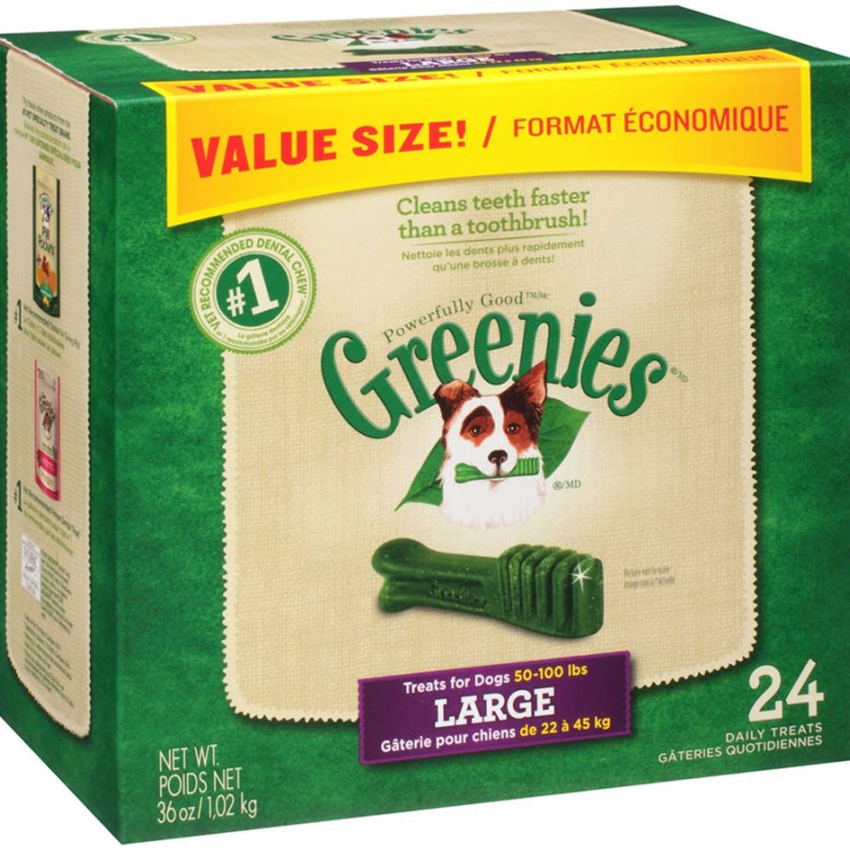 Greenies Dog Dental Treats Large Original 1ea/36 oz, 24 ct