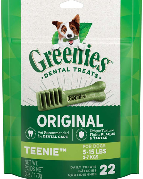 Greenies Dog Dental Treats Teenie Original 1ea/6 oz, 22 ct