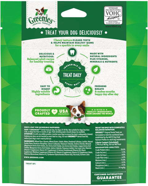 Greenies Dog Dental Treats Regular Original 1ea/6 oz, 6 ct