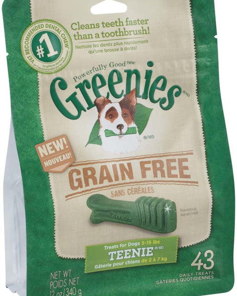 Greenies Grain Free Dog Dental Treats Teenie Original 1ea/12 oz, 43 ct