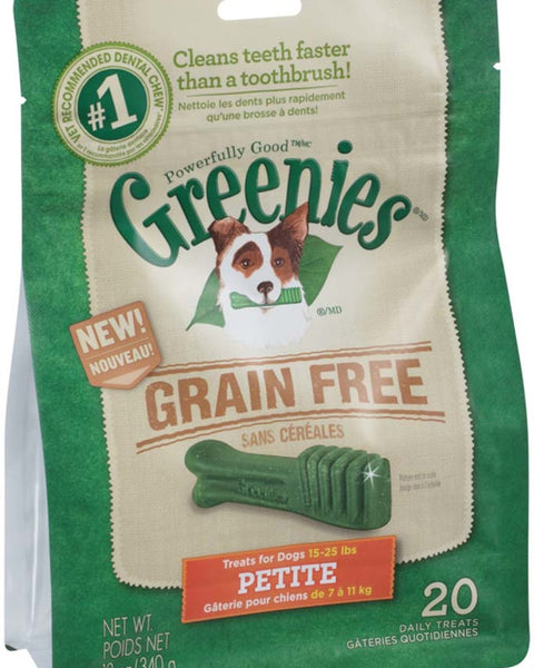 Greenies Grain Free Dog Dental Treats Petite Original 1ea/12 oz, 20 ct