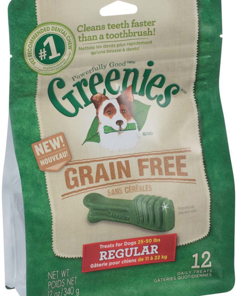 Greenies Grain Free Dog Dental Treats Regular Original 1ea/12 oz, 12 ct