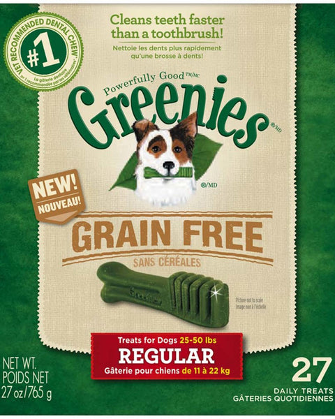 Greenies Grain Free Dog Dental Treats Regular Original 1ea/27 oz, 27 ct