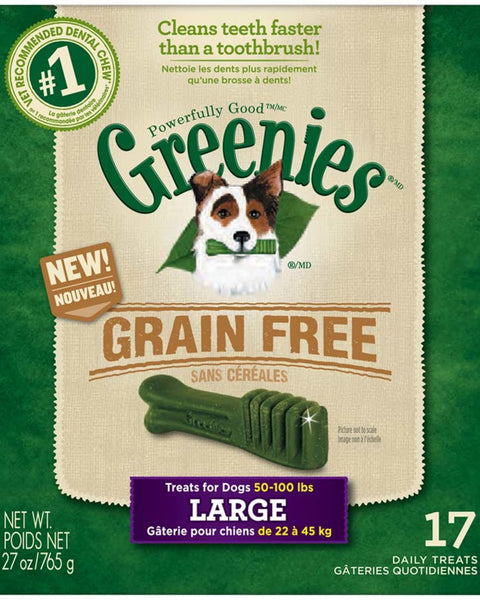 Greenies Grain Free Dog Dental Treats Large Original 1ea/27 oz, 17 ct
