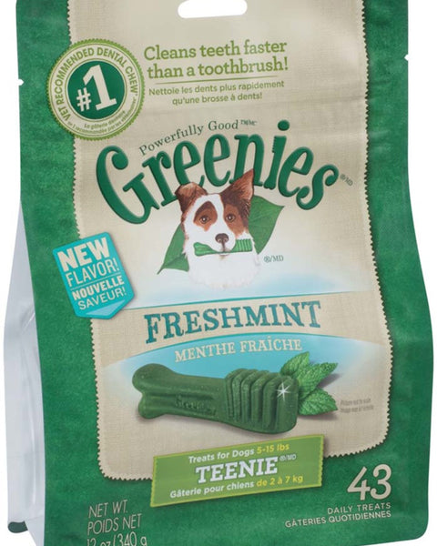 Greenies Dog Dental Treats Teenie Fresh 1ea/12 oz, 43 ct