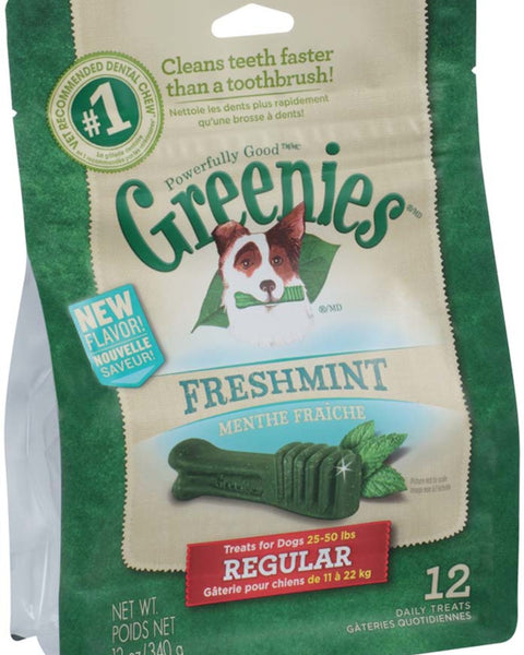 Greenies Dog Dental Treats Regular Fresh 1ea/12 oz, 12 ct