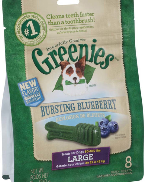 Greenies Dog Dental Treats Large Blueberry 1ea/12 oz, 8 ct