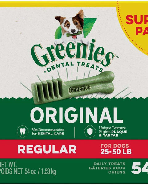 Greenies Dog Dental Treats Regular Original 1ea/54 oz, 54 ct