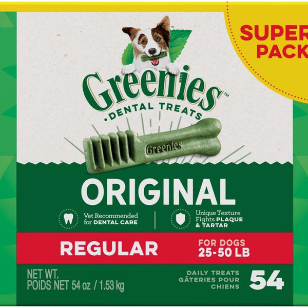 Greenies Dog Dental Treats Regular Original 1ea/54 oz, 54 ct