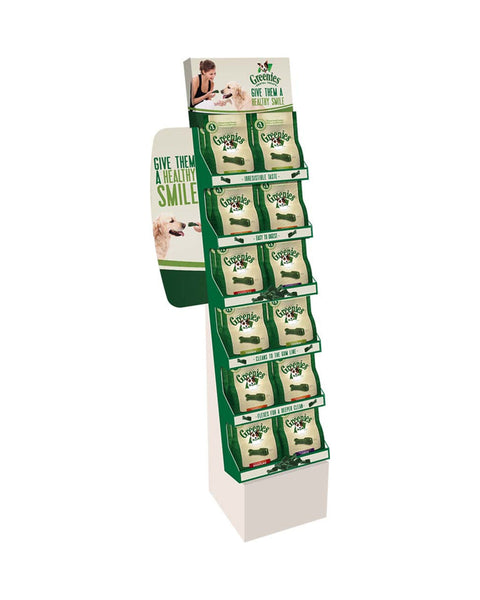 Greenies Original Dog Dental Treats Floorstand/Powerwing Display 1ea/24 ct
