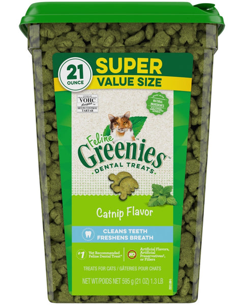 Greenies Feline Adult Cat Dental Treats Catnip 1ea/21 oz