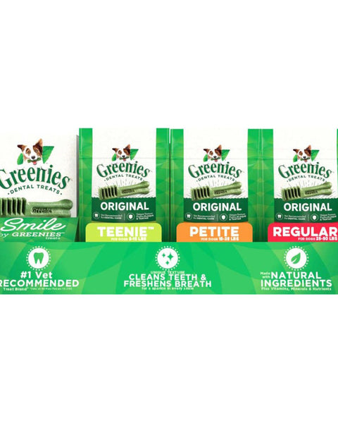 Greenies Original Dog Dental Treats Shelf Display 1ea/33 ct