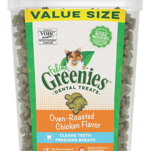 Greenies Feline Adult Cat Dental Treats Oven Roasted Chicken 1ea/9.75 oz