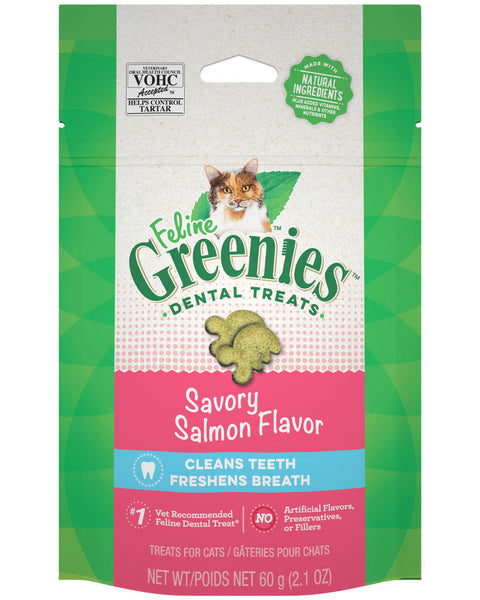 Greenies Feline Adult Cat Dental Treats Savory Salmon 1ea/2.1 oz