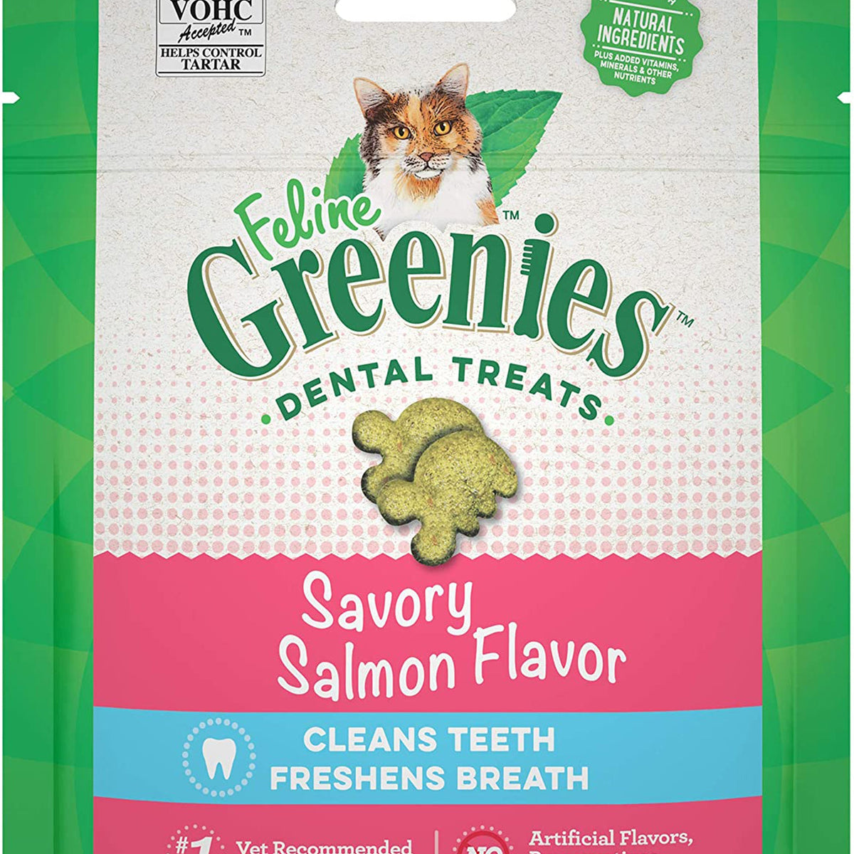 Greenies Feline Dental Treat Floorstand Display Variety (Chicken, Salmon) 1ea/4.6 oz, 36 ct