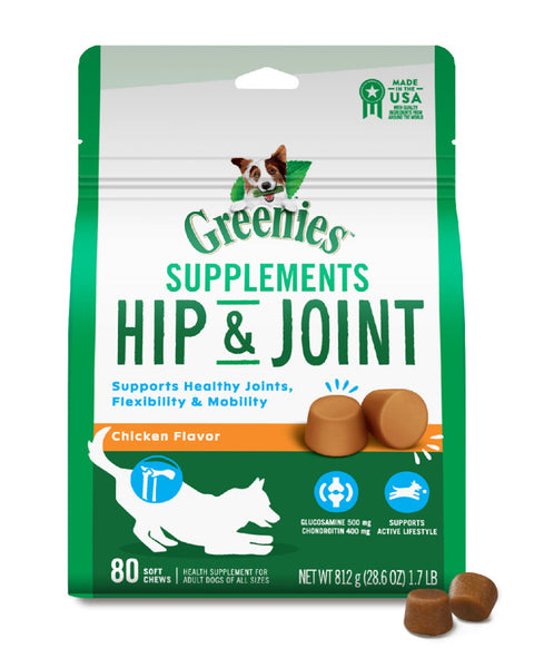 Greenies Hip & Joint Supplements Chicken 1ea/80 ct