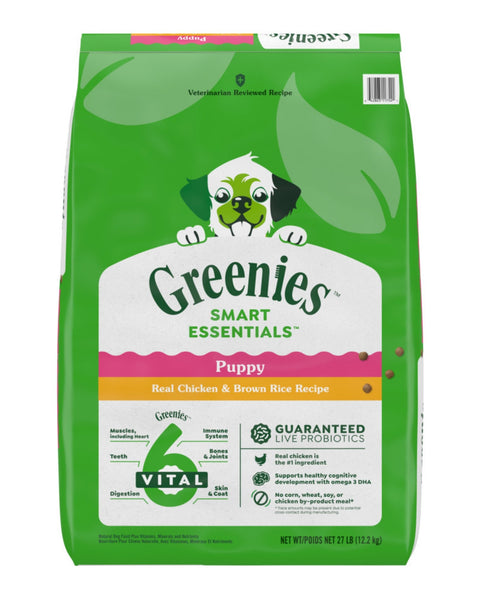 Greenies Smart Essentials Puppy High Protein Dry Dog Food Chicken, 1ea/27 lb