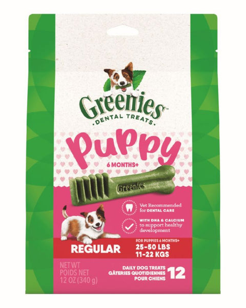 Greenies Puppy 6+ Months Dog Dental Treats Regular, 1ea/12oz.