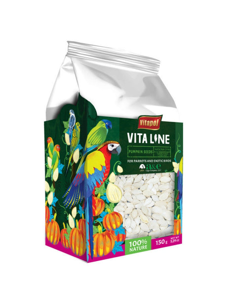 A & E Cages Vitapol Vita Line Pumpkin Seeds for Parrots & Exotic Birds 1ea/150 g