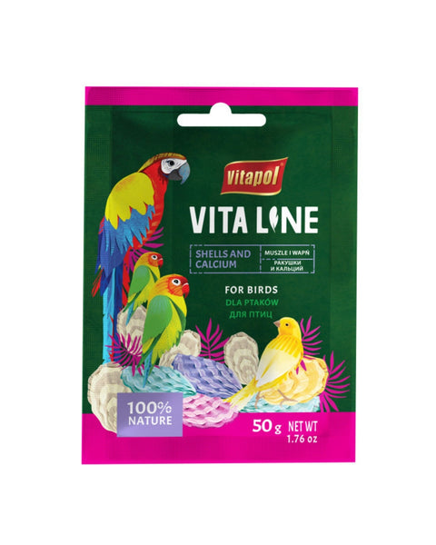 A & E Cages Vitapol Vita Line Shells & Calcium Bird Supplement 1ea/50 g
