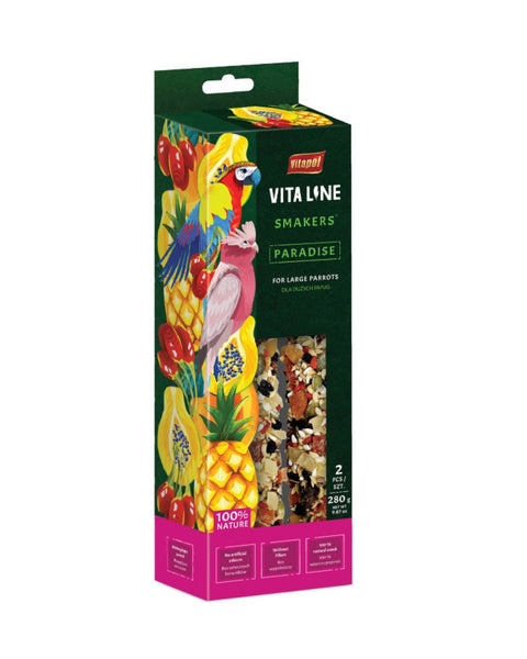 A & E Cages Vitapol Vita Line Smakers Paradise for Large Parrots 1ea/280 g, 2 pk
