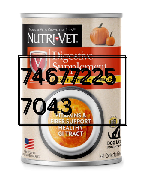 Nutri-Vet Digestive Supplement Fresh Pumpkin & Superblend 15oz 1ea/15 oz