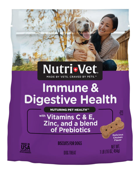 NutriVet Immune and Digestive Health Dog Biscuits Chicken, 1ea/16 oz