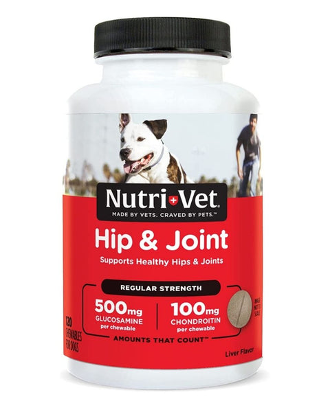 Nutri-Vet Hip & Joint Early Care Liver Chewables 1ea/120 Tablets