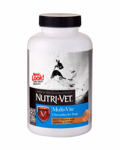 Nutri-Vet Multi-Vite Chewable Vitamins for Dogs Liver 1ea/120 ct