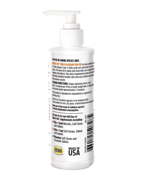 Nutri-Vet Wild Alaskan Salmon Oil for Dogs 1ea/6.5 oz